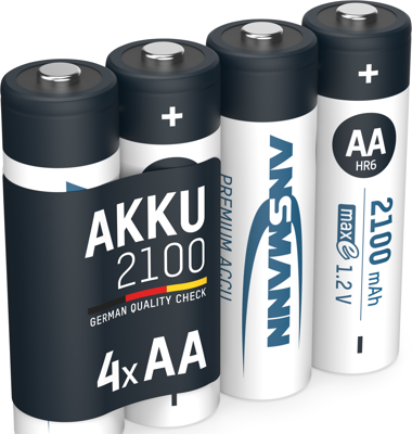 5035052 Ansmann Round Cell Batteries, 9V Block Batteries Image 1