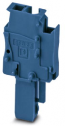Plug, spring balancer connection, 0.08-4.0 mm², 1 pole, 24 A, 6 kV, blue, 3043174