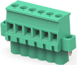 PCB terminal, 6 pole, pitch 5.08 mm, AWG 30-12, 15 A, cage clamp, green, 796861-6