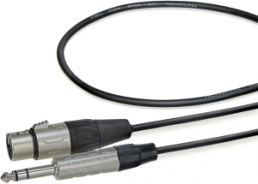 XLR/Phono plug cable 3-pole 3 m