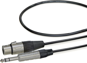 XLR/Phono plug cable 3-pole 0.3 m