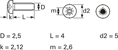 7500C025004ZN Screws, Threaded Rods Image 3