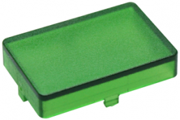 Aperture, rectangular, (L x W x H) 20.85 x 14 x 5.5 mm, green, for short-stroke pushbutton, 5.46.681.023/1510