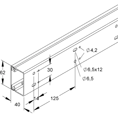 HKL4060.6 Kleinhuis Cable Channels Image 3