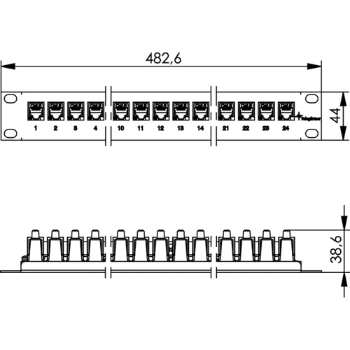 100007007 Telegärtner Connectin Modules, Patch Distributors Image 2