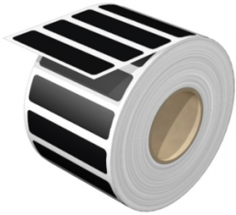Polyester Device marker, (L x W) 60 x 15 mm, black, Roll with 450 pcs