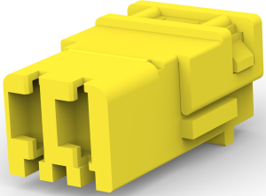 Insulating housing for 5 mm, 2 pole, polyamide, yellow, 142680-4