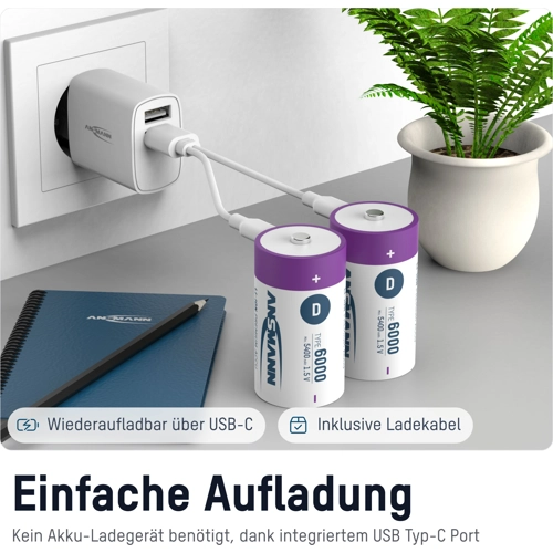 1314-0005 Ansmann Round Cell Batteries, 9V Block Batteries Image 4