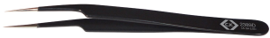 ESD precision tweezers, uninsulated, antimagnetic, stainless steel, 115 mm, T2389D
