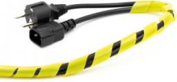 Cable protection conduit, 13.6 mm, yellow, PE, HS-SPF-15105G