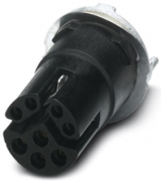 Socket, M12, 8 pole, solder connection, screw locking, straight, 1405225