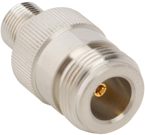 Coaxial adapter, 50 Ω, F socket to N socket, straight, 242120
