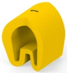 PVC cable maker, imprint "1", (L) 4.5 mm, max. bundle Ø 4.7 mm, yellow, EC5439-000