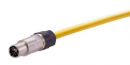 Sensor actuator cable, M12-cable plug, straight to open end, 8 pole, 3 m, PUR, yellow, 0948C400756030