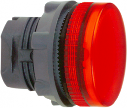 Signal light, waistband round, red, front ring black, mounting Ø 22 mm, ZB5AV043S