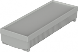 Polyamide handheld enclosure, (L x W x H) 251 x 91 x 46 mm, light gray (RAL 7035), IP65, 08100000
