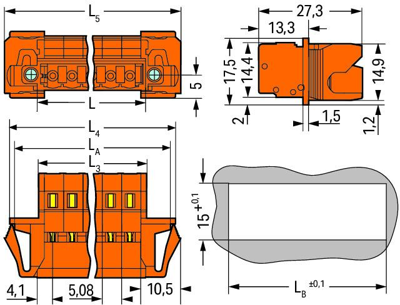 231-634/129-000 WAGO PCB Connection Systems Image 2