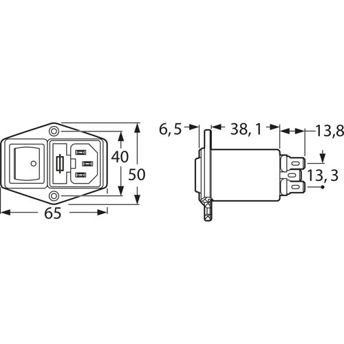 B84776A0002A000 TDK (EPCOS) Interference suppression filter Image 2