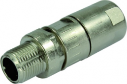 Plug, M12, 5 pole, crimp connection, screw locking, straight, 21038211505