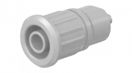 4 mm socket, solder connection, mounting Ø 12.2 mm, CAT III, CAT IV, white, 49.7091-29