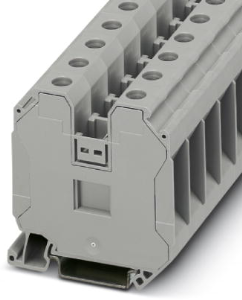 Through terminal block, screw connection, 1.5-50 mm², 2 pole, 125 A, 8 kV, gray, 3047727