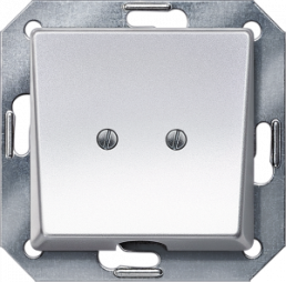 DELTA i-system outlet plate, aluminum metallic