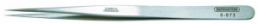 ESD SMD tweezers, uninsulated, antimagnetic, stainless steel, 140 mm, 5-073
