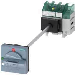 Main switch, Rotary actuator, 4 pole, 32 A, 690 V, (W x H x D) 80 x 96 x 77 mm, front installation/DIN rail, 3LD5010-0TL11