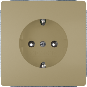 German schuko-style socket, gold, 16 A/250 V, Germany, IP20, 5UB1853-0MG01