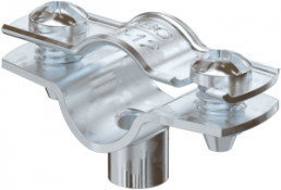 Spacer clamp, max. bundle Ø 12 mm, steel, hot dip galvanized, (L x W) 39 x 18 mm