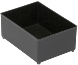 ESD compartment insert, black, (L x W x D) 57 x 338 x 109 mm, EINSATZ A7-1 ESD