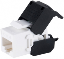 RJ45 Keystone, Cat 6, socket to cable, straight, BS08-10037