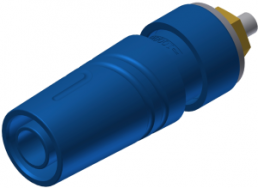4 mm socket, solder connection, mounting Ø 11 mm, CAT II, blue, SAB 2640 LK AU BL
