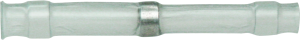 Butt connector with heat shrink insulation, 0.3-0.8 mm², AWG 22 to 18, transparent, 26 mm