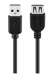 USB 2.0 Extension cable, USB plug type A to USB jack type A, 0.6 m, black