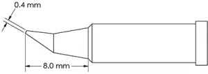 GT4-CN0004R METCAL Soldering tips, desoldering tips and hot air nozzles