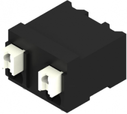 PCB terminal, 2 pole, pitch 7.5 mm, AWG 28-14, 12 A, spring-clamp connection, black, 1473940000