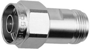 Coaxial adapter, 50 Ω, N plug to N socket, straight, 100024112