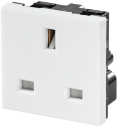 Built-in socket outlet, white, 13 A/250 V, UK, IP20, 1450770000