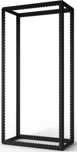 52 U cabinet rack, (H x W x D) 2450 x 600 x 1200 mm, steel, black gray, 20630-125