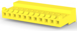 Socket housing, 11 pole, pitch 3.96 mm, straight, yellow, 4-643818-1