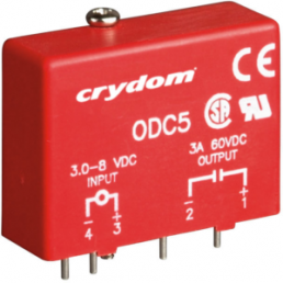 Solid state relay, 2.75-8 VDC, 24-280 VAC, 3.5 A, PCB mounting, OAC5A