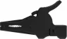 Safety alligator clip, black, max. 34 mm, L 88.5 mm, CAT III, CAT IV, socket 4 mm, SAK 9230 NI / SW