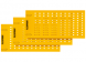 Polyethylene cable maker, inscribable, (L x W) 22.9 x 5.2 mm, max. bundle Ø 0.75 mm, yellow, 83280005