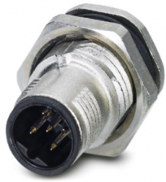 Plug, M12, 5 pole, solder pins, SPEEDCON locking, straight, 1553051