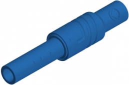 4 mm jack, screw connection, 0.5-1.5 mm², CAT III, blue, KUN S BL