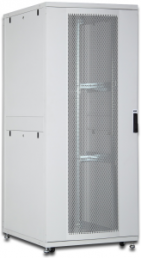 47 HE server cabinet, perforated steel doors, (H x W x D) 2272 x 800 x 1000 mm, IP20, sheet steel, light gray, DN-19 SRV-47U-8-1
