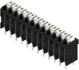 PCB terminal, 12 pole, pitch 3.81 mm, AWG 28-14, 12 A, spring-clamp connection, black, 1825920000