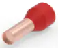 Insulated Wire end ferrule, 10 mm², 22 mm/12 mm long, DIN 46228/4, red, 2-966067-4