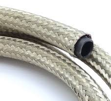 Metal braided sleeve, inner Ø 40 mm, range 36-62 mm, silver, -65 to 150 °C